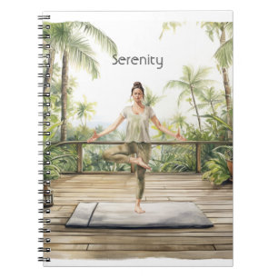 Carnet Pose de yoga de méditation Sérénité