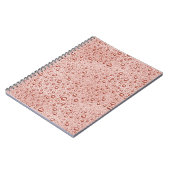 Carnet Poser des gouttelettes d'eau orange (Côté gauche)