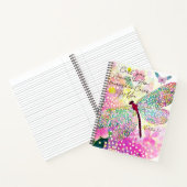 Carnet Posez votre anxiété sur Lui libellule lunaire (Intérieur)