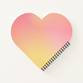 Carnet Positif Pink Peach Gradient esthétique (Dos)