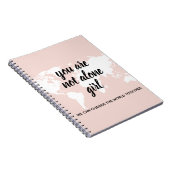 Carnet Positif Vous N'Êtes Pas Seul Citation Motivation F (Côté Droit)