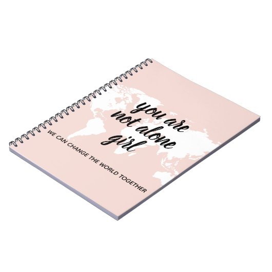 Carnet Positif Vous N'Êtes Pas Seul Citation Motivation F (Côté gauche)