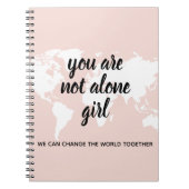 Carnet Positif Vous N'Êtes Pas Seul Citation Motivation F (Devant)