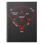 Carnet Positions du graphique de terrain de base-ball Dia (Devant)