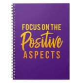 Carnet Positivité moderne violet or Abraham Hicks Citatio (Devant)