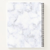 Carnet Positivity Chic Marbre blanc Loi d'attraction (Dos)