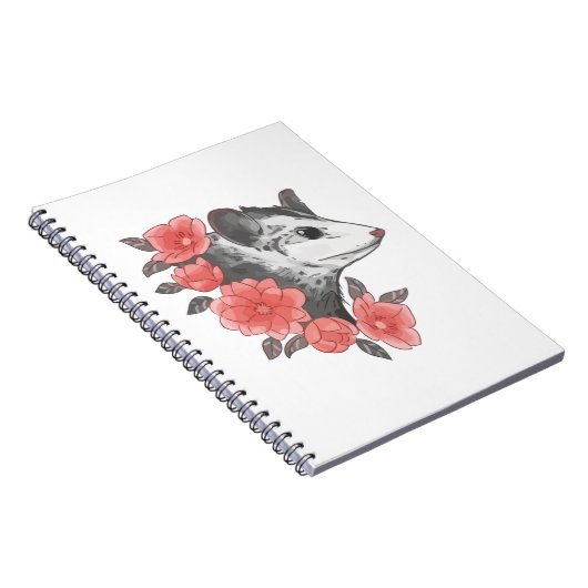 Carnet Possum Avec Fleurs (Côté Droit)