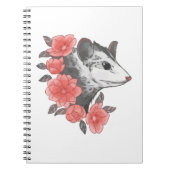 Carnet Possum Avec Fleurs (Devant)