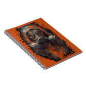Carnet Post Apocalyptic Gas Mask Toxic Grunge  (Côté Droit)