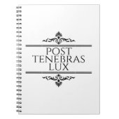 Carnet Post Tenebras Lux (Devant)