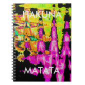 Carnet Poster d'art Abstrait Neon Glitch Imprimer (Devant)