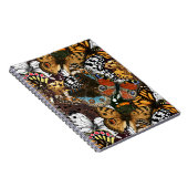 Carnet Poster de animal. Ailes papillons. (Côté Droit)