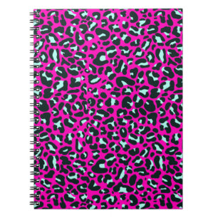 Carnet Poster de animal de Cheetah Leopard rose moderne