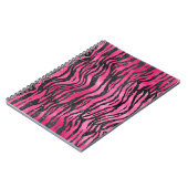 Carnet Poster de animal de glamour rose et noir (Côté gauche)