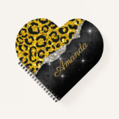 Carnet Poster de animal de parties scintillant en faux gi (Devant)