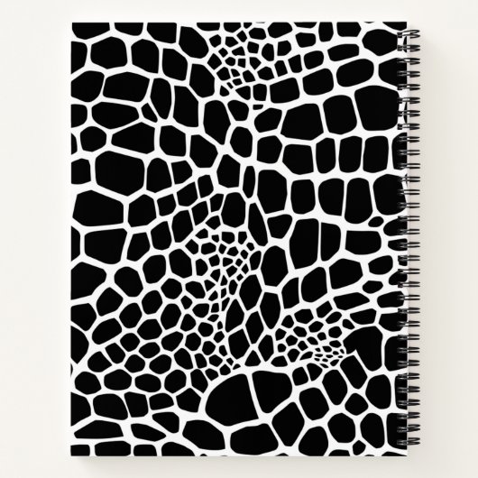 Carnet Poster de animal de reptile (Dos)