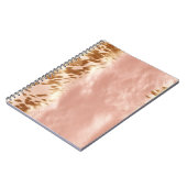 Carnet Poster de animal de vache rose (Côté gauche)