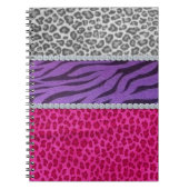 Carnet Poster de animal Girly de diamant (Devant)