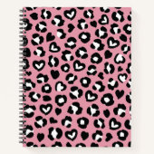 Carnet Poster de animal, Léopard Rose, Zones De Cheetah, (Devant)