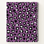 Carnet Poster de animal, Léopard Violet, Spots De Cheetah (Dos)