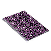 Carnet Poster de animal, Léopard Violet, Spots De Cheetah (Côté Droit)