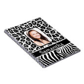 Carnet Poster de animal noir et blanc (Côté Droit)