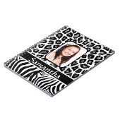 Carnet Poster de animal noir et blanc (Côté gauche)