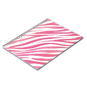 Carnet Poster de animal sauvage rose Zebra Stripes (Côté gauche)