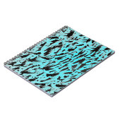 Carnet Poster de animal turquoise Abstrait (Côté gauche)