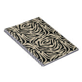 Carnet Poster de animal Zèbre noir blanc (Côté Droit)