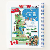 Carnet Poster de dessin du Manitoba Canada (Dos)