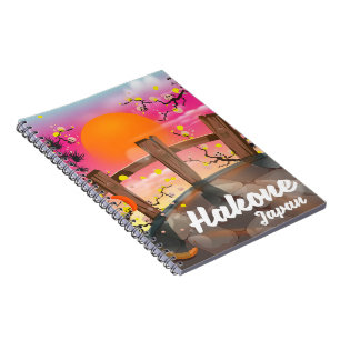 Carnet Poster de la fleur japonaise de Hakone.