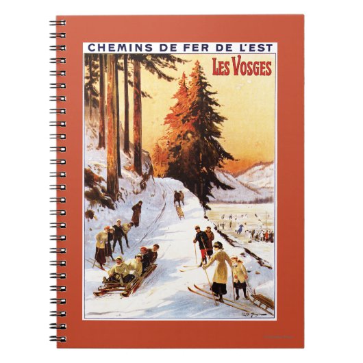 Carnet Poster de l'affiche de la Vosges (Devant)