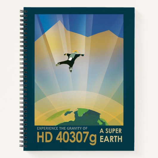 Carnet Poster De L'Espace Rétro-La Gravité D'Une Super Te (Devant)