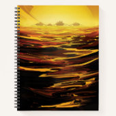 Carnet Poster de l'espace rétro - La plus grande lune de (Devant)