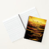 Carnet Poster de l'espace rétro - La plus grande lune de  (Intérieur)