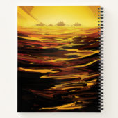 Carnet Poster de l'espace rétro - La plus grande lune de  (Dos)