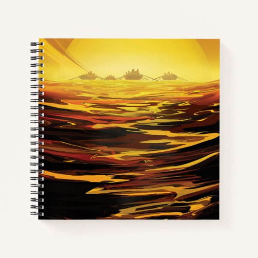 Carnet Poster de l'espace rétro - La plus grande lune de (Devant)