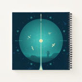 Carnet Poster de l'horloge atomique Deep Space, version b (Dos)