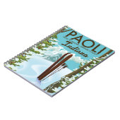 Carnet Poster de ski Paoli Orange County Indiana (Côté gauche)