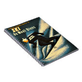 Carnet Poster de ski Vintage Mont Blanc 1951 (Côté Droit)