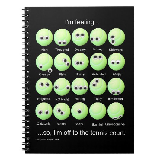Carnet Poster de Tennis Moods (Devant)