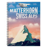 Carnet poster de voyage des Alpes suisses Matterhorn (Devant)