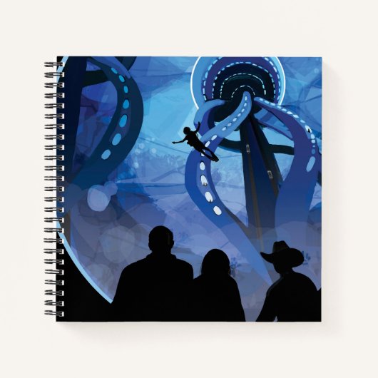 Carnet Poster de voyage Retro Space - Jupiter's Moon Euro (Devant)