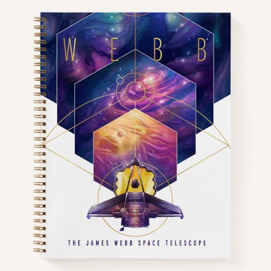 Carnet Poster du télescope spatial James Webb. (Devant)