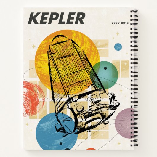 Carnet Poster du télescope spatial Kepler. (Dos)