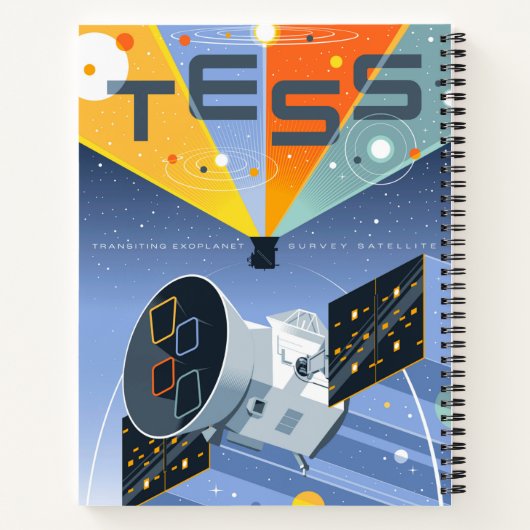 Carnet Poster du télescope spatial Tess. (Dos)