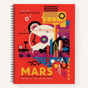 Carnet Poster spatial Retro - Programme d'exploration de 