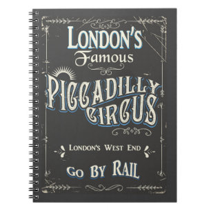 Carnet Poster vintage de Piccadilly Circus