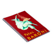 Carnet Poster vintage Pates Baroni Spaghetti (Côté Droit)